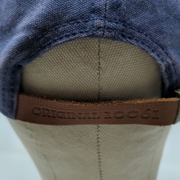 Timberland Men's Slideback Hat Blue Patch Logo 100% Cotton Original 10061 - Picture 8 of 12